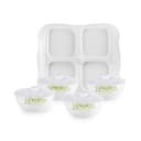 Cello Dazzle Series Opalware Green Orchard Dry Fruit Set of 9, White 1