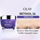 Olay Regenerist Retinol 24 Night Cream l Renews and Resurfaces Skin Overnight l No Redness or Irritation | Fragrance Free l Normal, Oily, Dry and Combination Skin l 50g 2