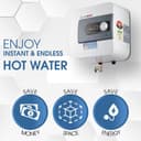BLOWHOT Geyser 25 Ltr Electric Storage Water Heater 5 Star Rating | 2KW Auto CUT-OFF for Safety | Doorstep Service + 2Yr General, 7Yr Tank, 3Yr Element Warranty Hard Water Safe, Anti Rust Tank 3