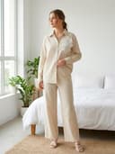 Summer Co Ord Set for Women | Women Shirt and Pant Set with Floral Embroidery | Two Piece Set Summer Wear | Stylish Co Ord Set with Pockets 3