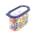 Signoraware Modular Oval Transparent No.2 Plastic Container (1.3 Ltr,Mblue) 1
