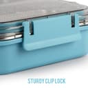 CELLO Duo Big Insulated Stainless Steel Lunch Box, Light Blue | Food Grade, BPA Free, Unbreakable Inner Steel Compartment Tiffin Box | Air Tight Leak Proof Clip Lock Lunch Box For School Kids & Office 5