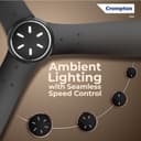 Crompton Energion Grace 1200mm BLDC Ceiling Fan | Point Anywhere Remote Control | BEE 5 Star Rated Energy Efficient | Superior Air Delivery | 4* Year Manufacturer Warranty | Matte Black 4