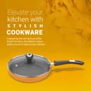 Preethi Dura Collection Non Stick Fry Pan, 24 cm, with Glass Lid, Gas & Induction Compatible, 5 Star Non Stick Effect, Turmeric Yellow 4