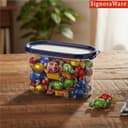 Signoraware Modular Oval Transparent No.2 Plastic Container (1.3 Ltr,Mblue) 2