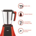 Echt NT 7s Mixer Grinder 750 Watt, 4 Stainless Steel Jars,Wet Jar (1500 ml), Multipurpose Jar (1000 ml), Chutney Jar (300ml) & Chopper Jar (500ml); with 3 Speed Control, with 2 years warranty,Rust 4
