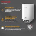 Polycab Emerald 3-Star, 25L Water Heater (Geyser), Enhanced Safety, Rust Proof Tank | 5 years tank & 2 years product warranty | Temperature Control Knob, Efficient Heating 【White】 4
