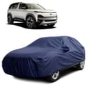 Sulfar 100% Water Resistant Car Body Cover Compatible with Mirror for Tata Sierra (Triple Stitched, Full Bottom Elastic, Navy Blue) 1