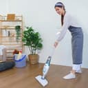BLACK+DECKER FSM1605 1300-Watt Steam Mop with Easy GlideTM Micro fibre pad and 99.9% germ protection (White/Blue) 2