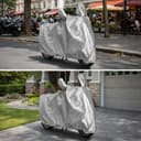 Sulfar Bike Cover for Honda Shine 125 (Standard) | Waterproof, Dustproof & UV Protected | All Weather Two Wheeler Cover (Silver) New 2026 Variants 5