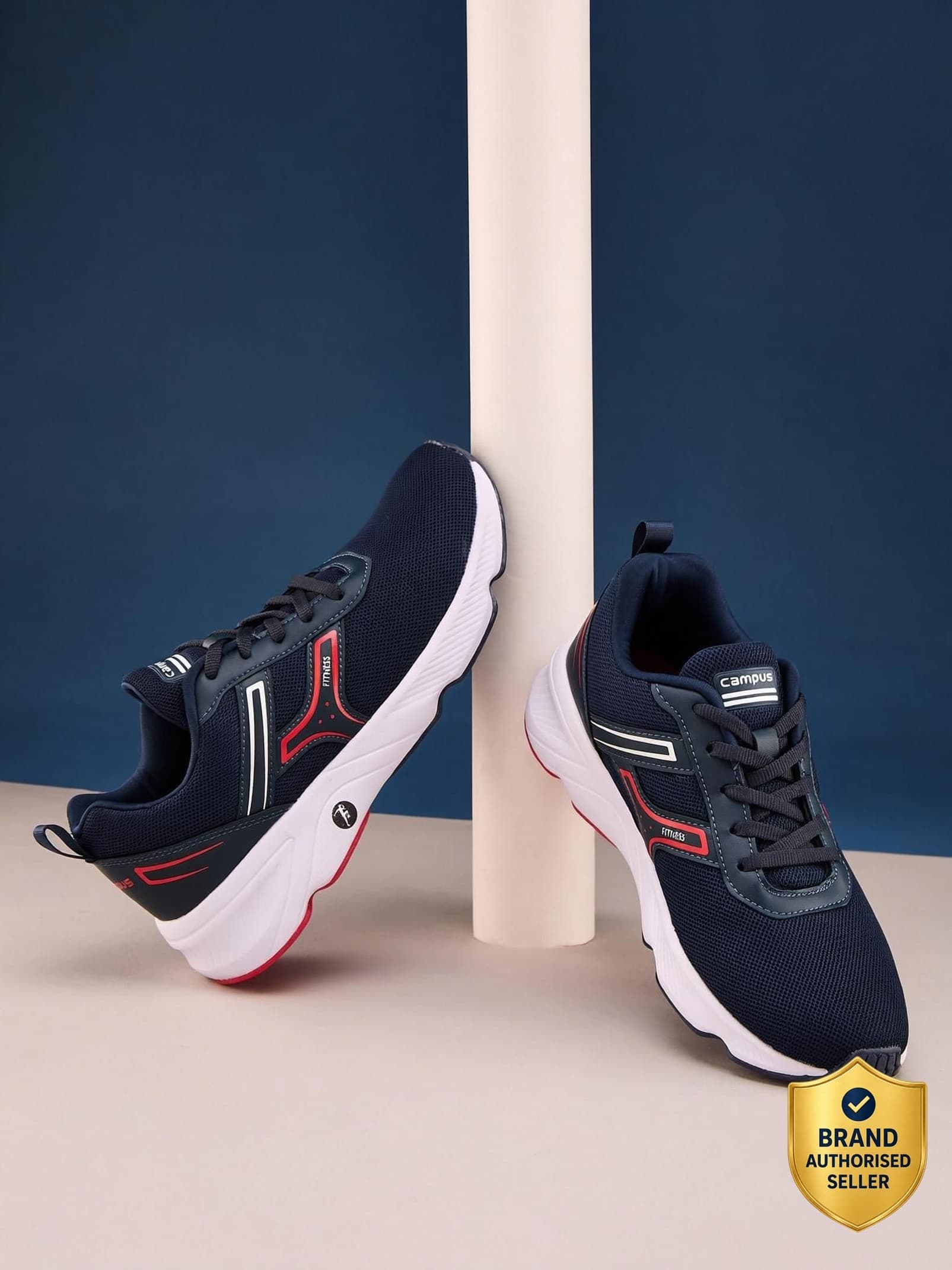 CAMPUS HURRICANE Running Shoes For Men (Navy , 9)