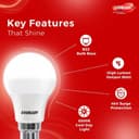 EVEREADY 10 W Basic Standard B22 LED Bulb (White, Pack of 2) 2