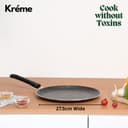 Kreme series Nonstick Granite Non-Induction Flat Dosa Tawa 28 cm diameter (Aluminium, Non-stick) 2