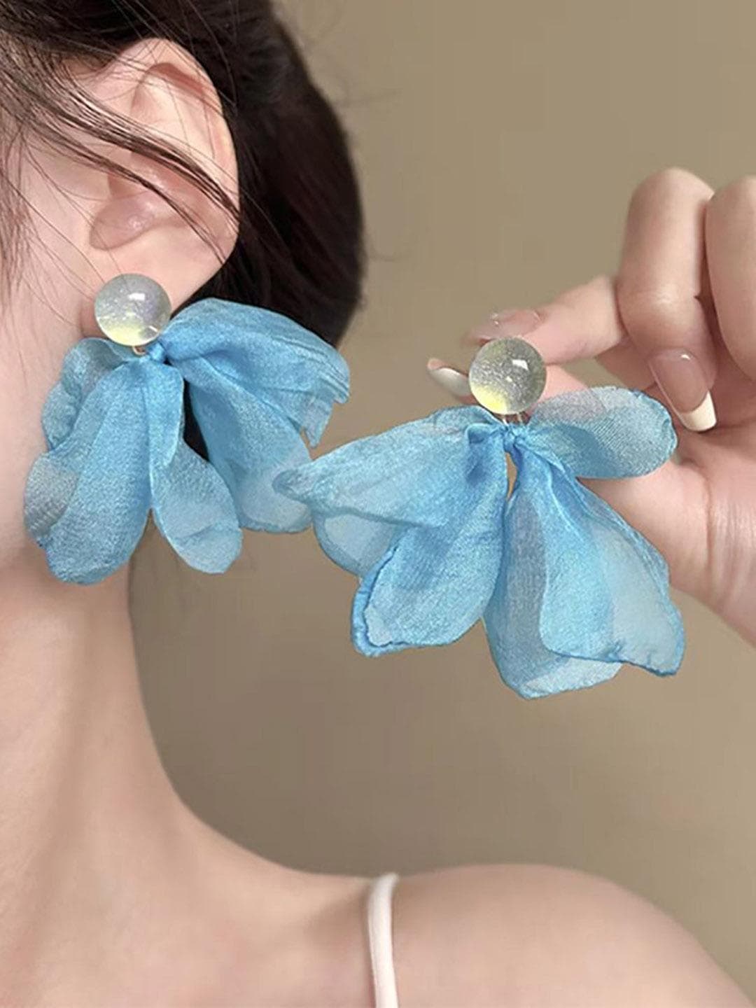 StyleCast X Revolte Floral Drop Earrings