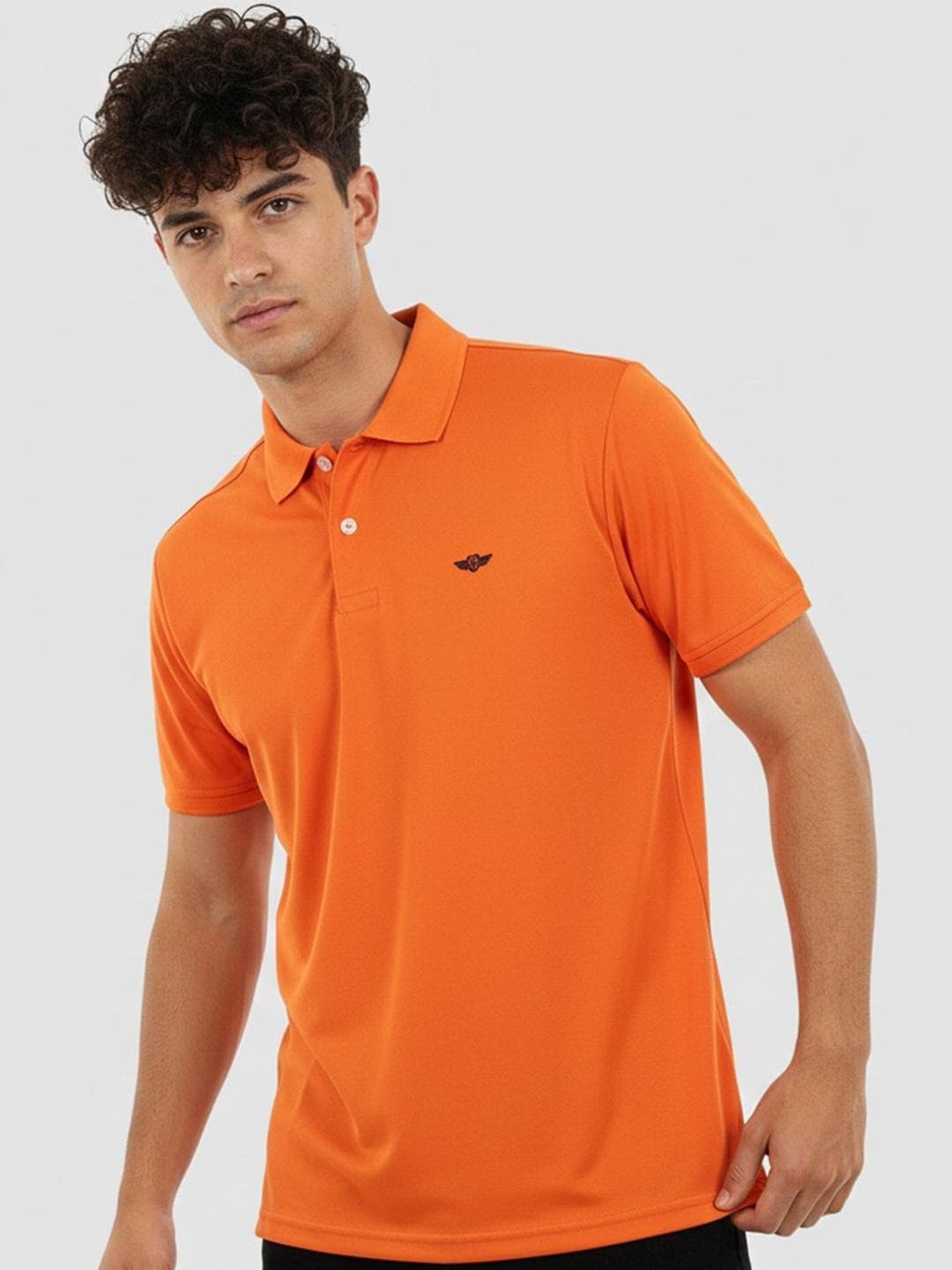 OPERATIVE Men Brand Logo Polo Collar T Shirt