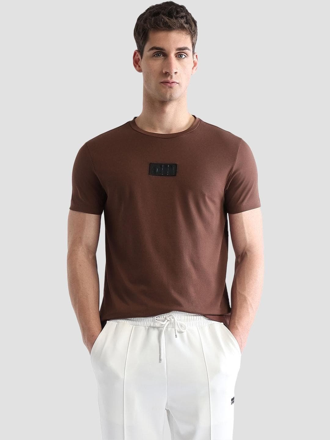 USPA Sport Men Brand Logo Printed T Shirt