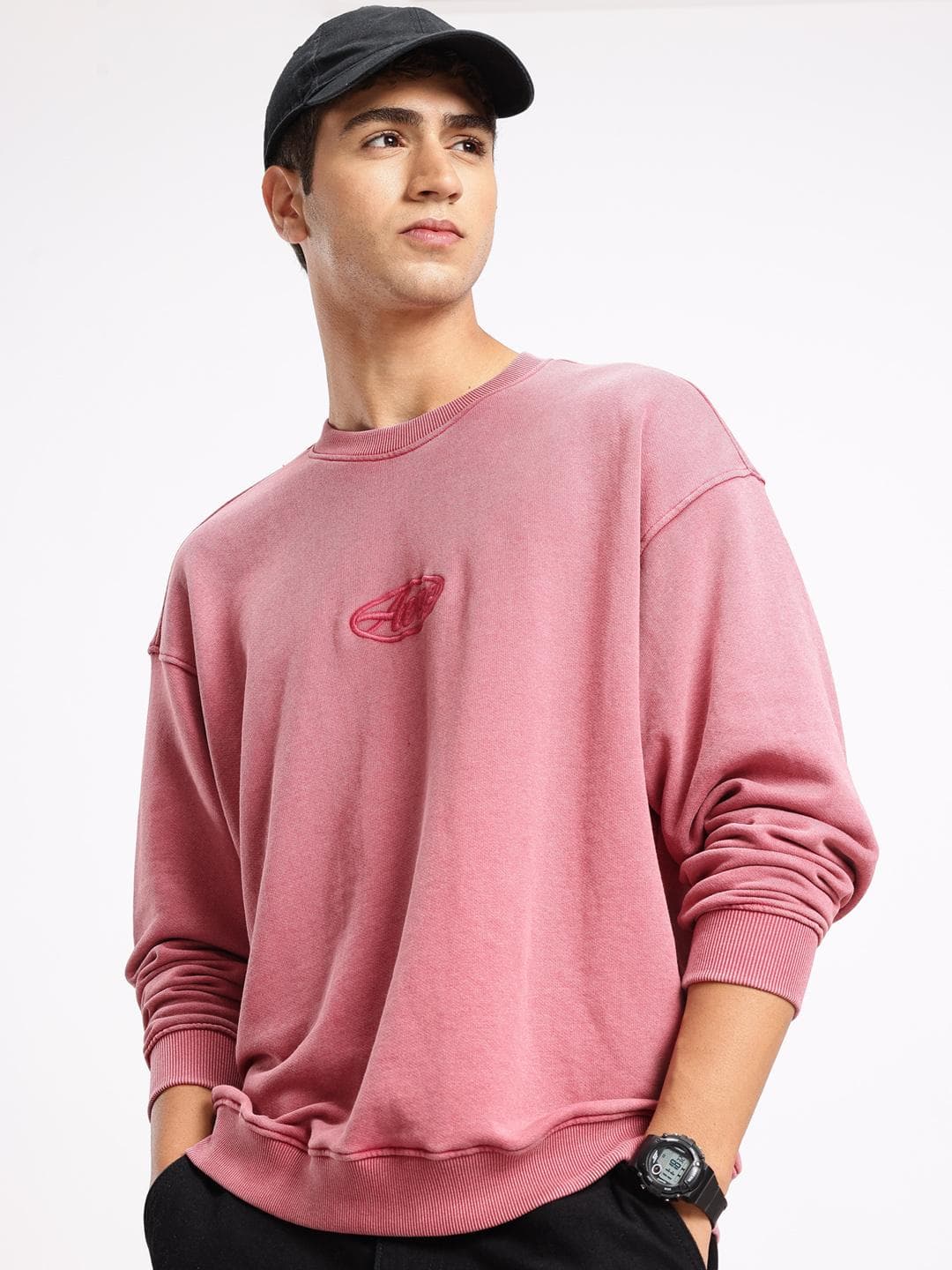 Aeropostale Brand Logo Embroidered Sweatshirt