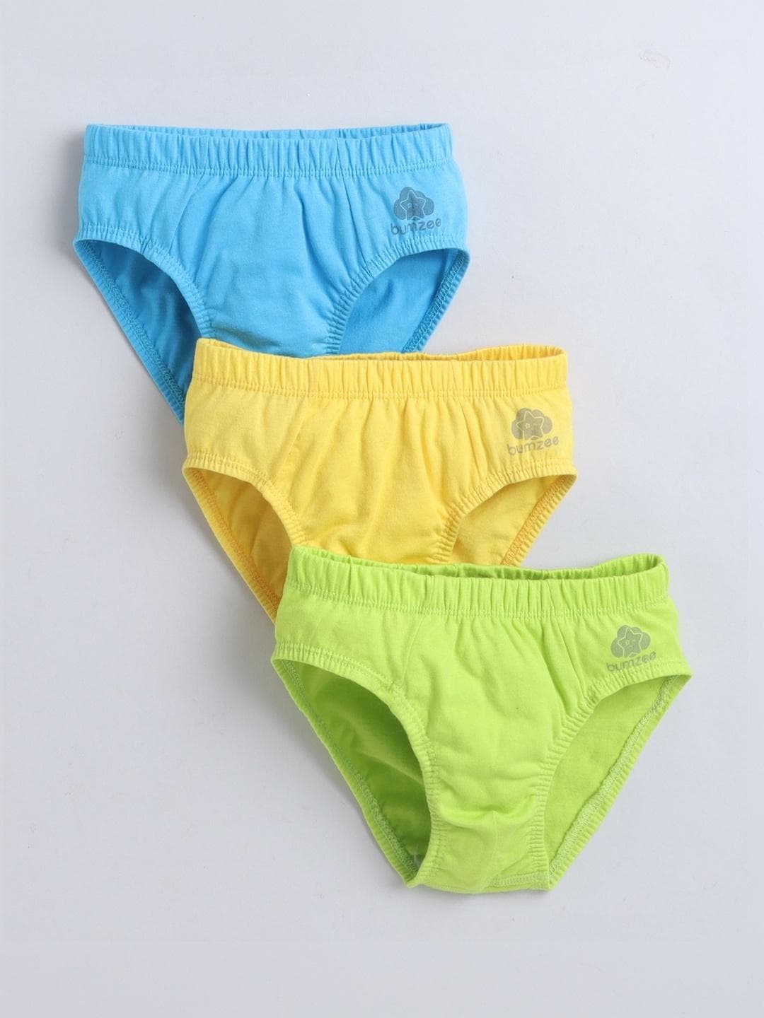 BUMZEE Boys Pack Of 3 Cotton Basic Briefs