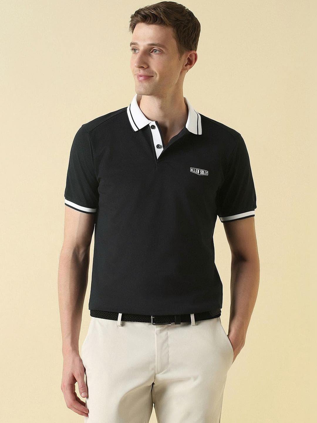Allen Solly Men Polo Collar T Shirt