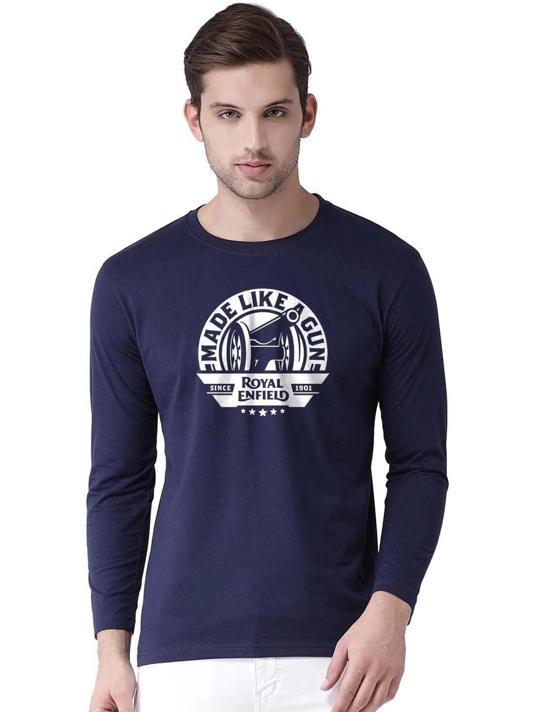Moda Rapido X Organic Chics Men Brand Logo Printed Bio Finish Slim Fit T Shirt