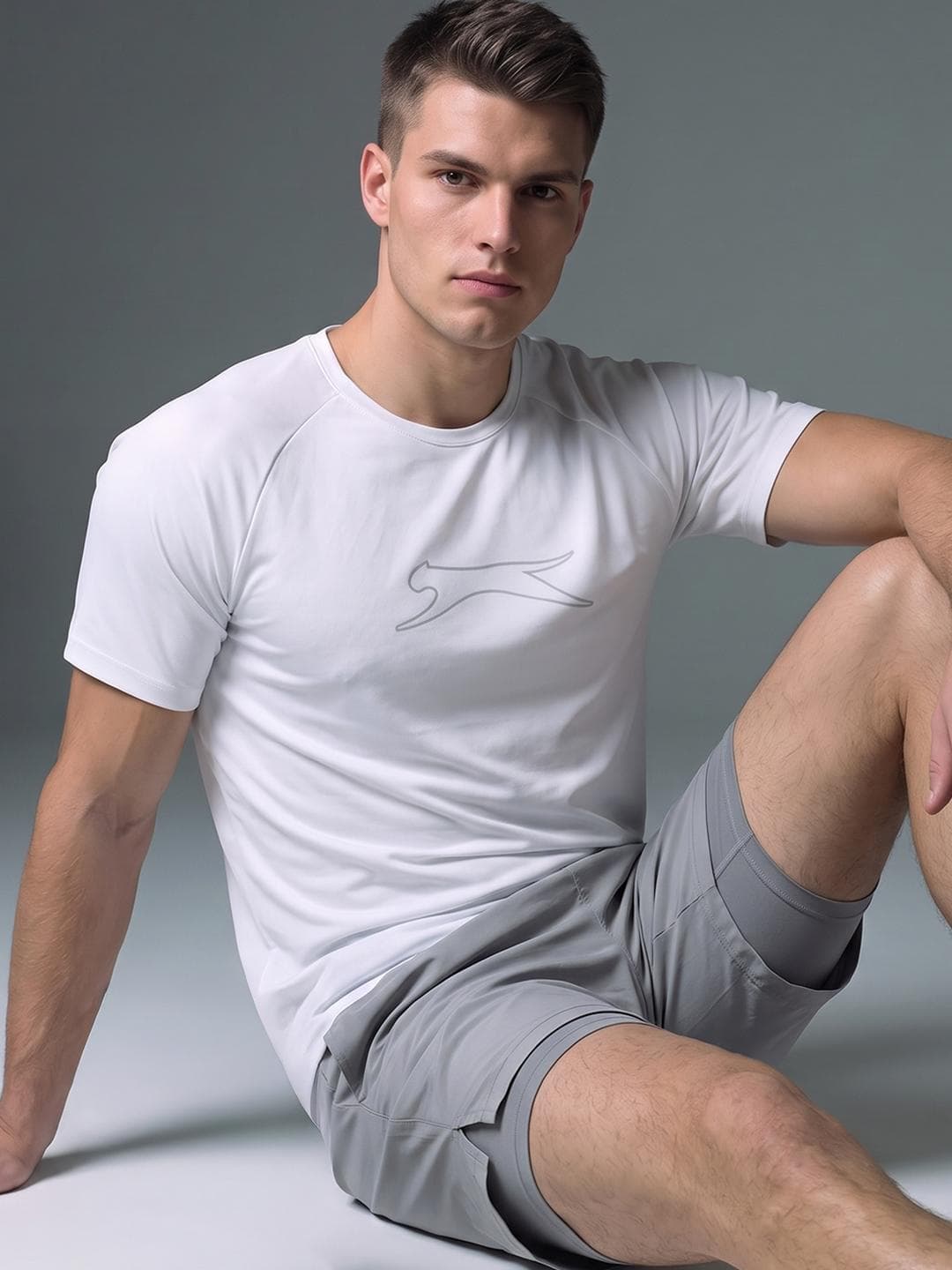 Slazenger Brand Logo Printed Sports T Shirt