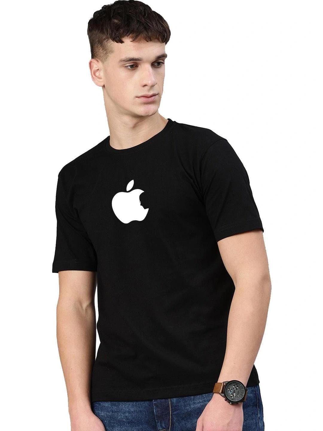 Moda Rapido X Organic Chics Men Brand Logo Printed Bio Finish T Shirt