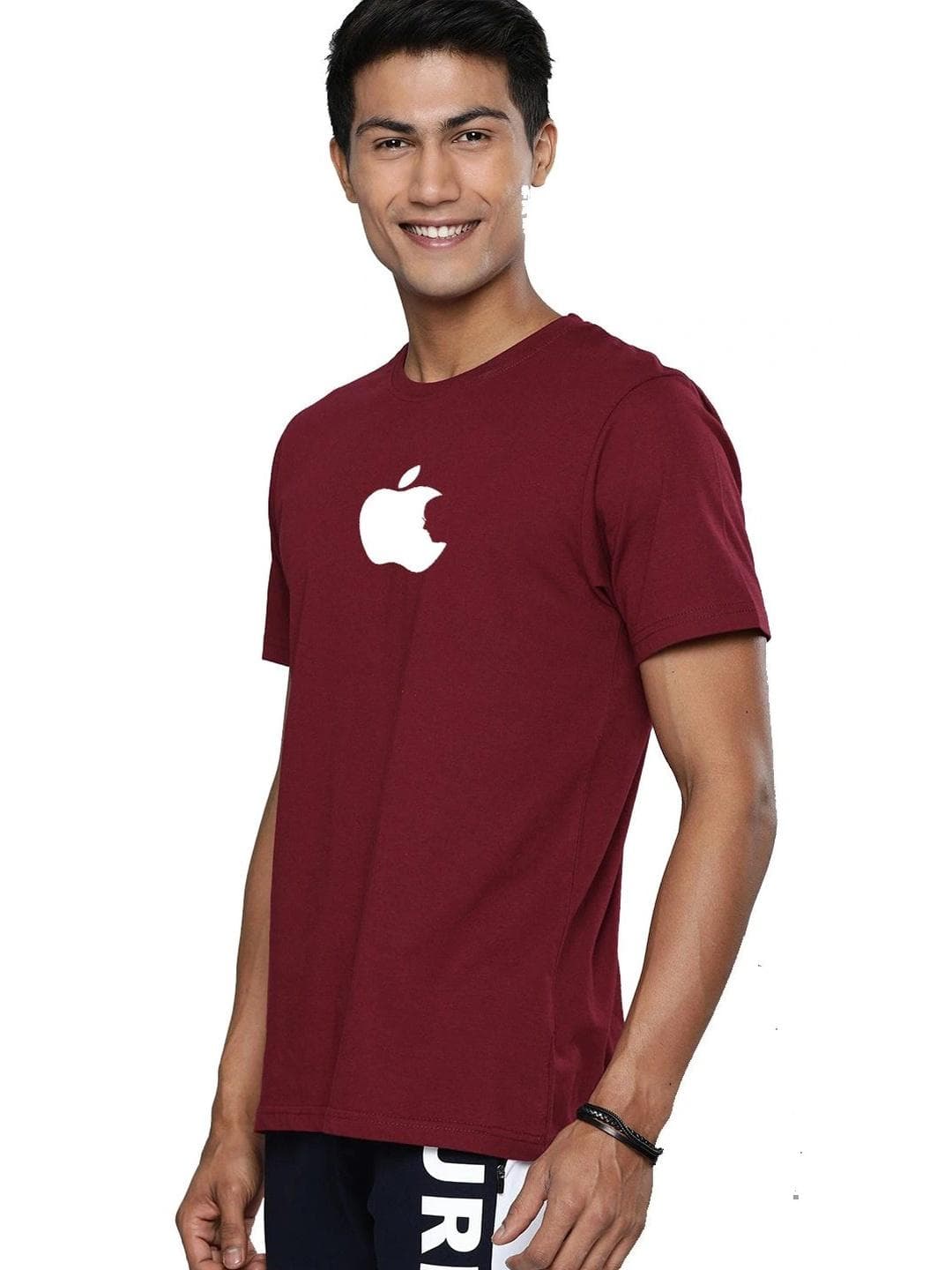 Moda Rapido X Organic Chics Men Brand Logo Printed Bio Finish T Shirt