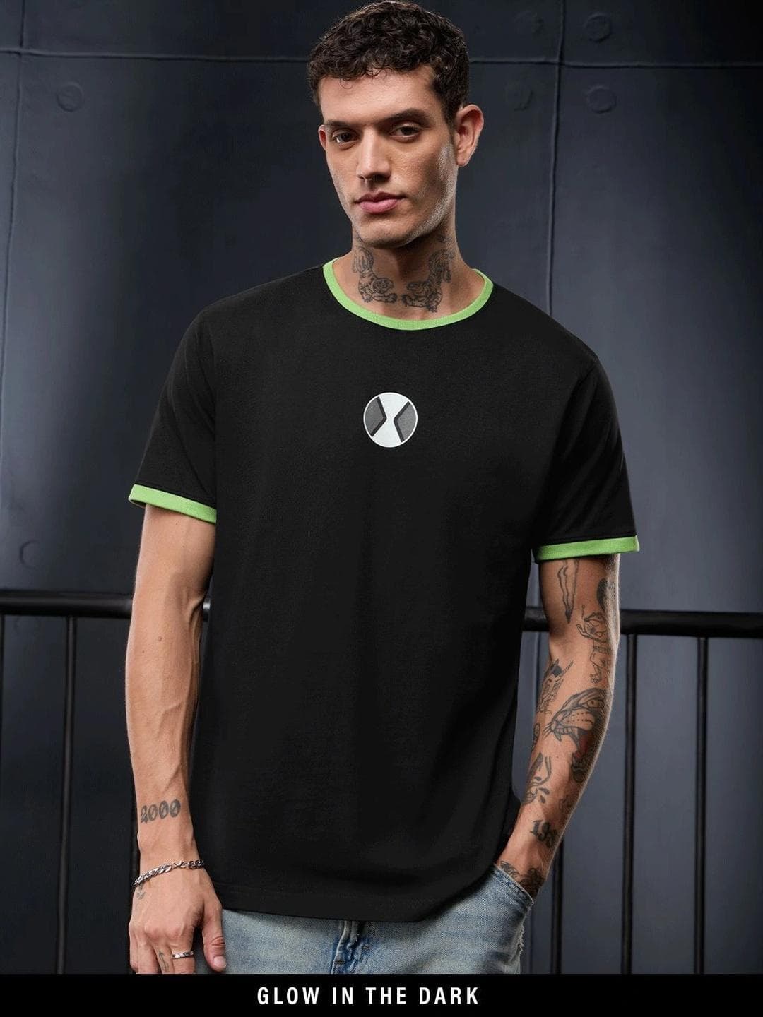 The Souled Store Men Brand Logo Ben 10 Printed T Shirt