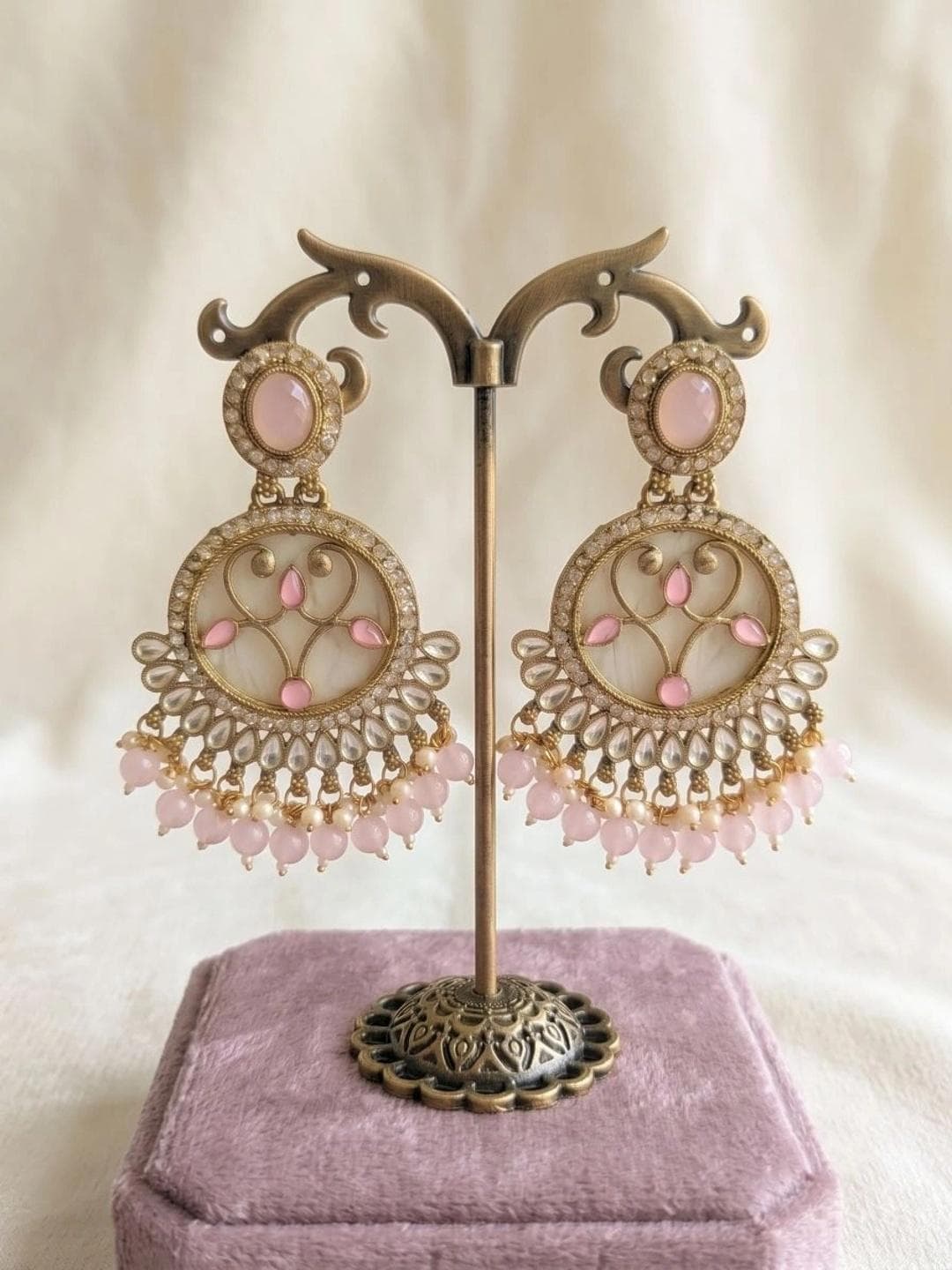 Sangria Circular Drop Earrings