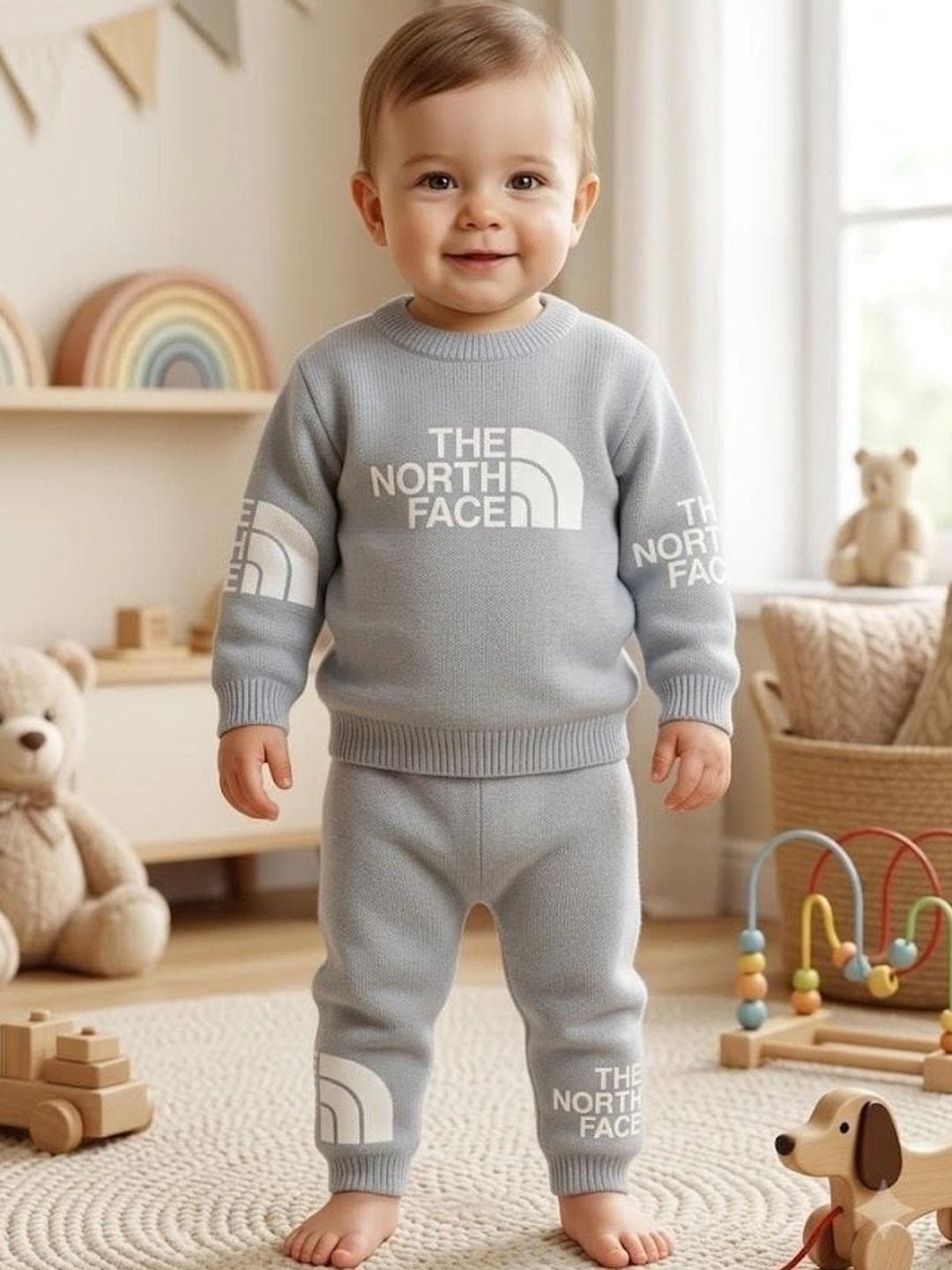 PARYAG Boys Printed Woollen Pullover