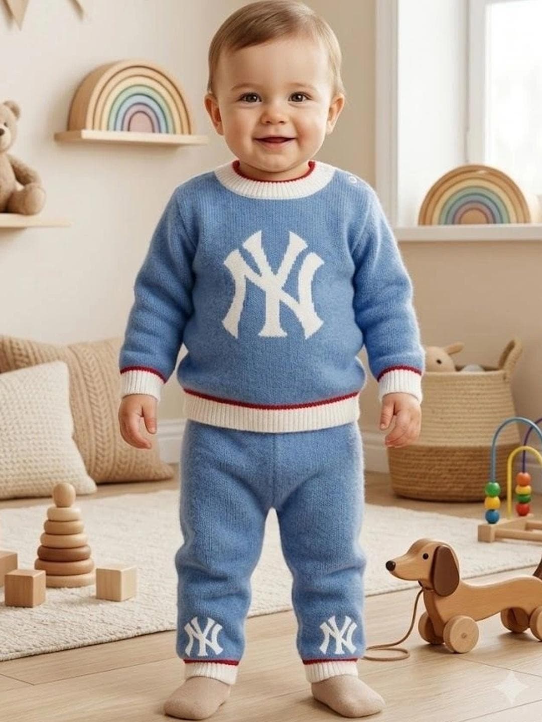 PARYAG Boys Printed Woollen Pullover