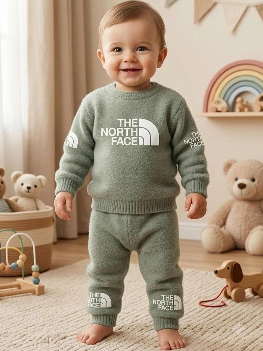 PARYAG Boys Printed Woollen Pullover