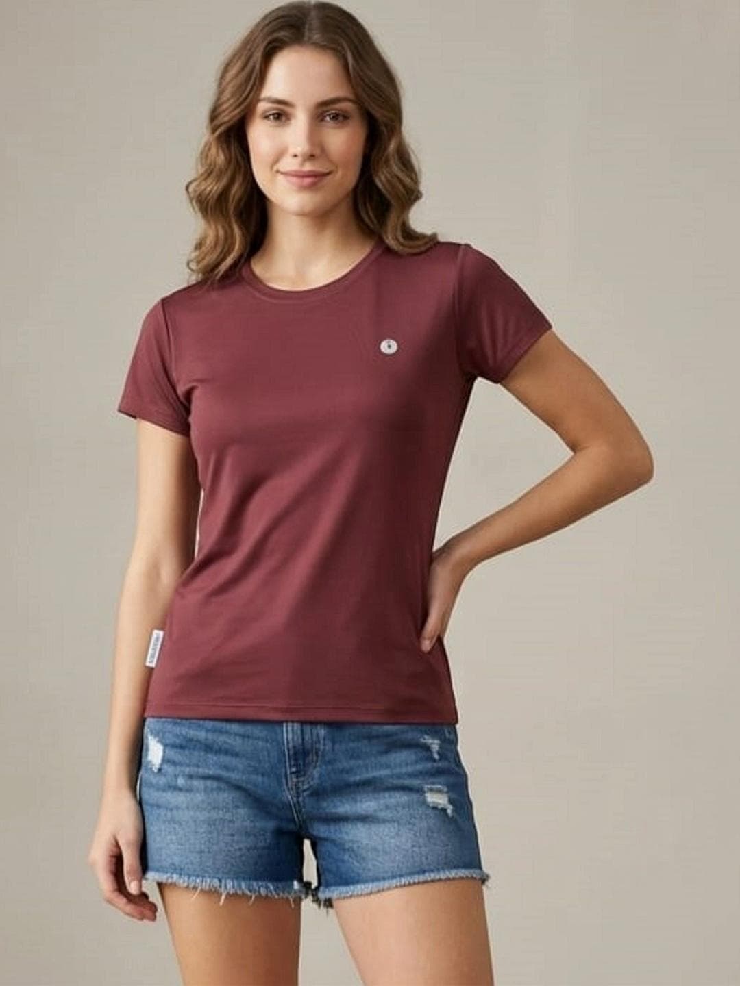 Mast & Harbour Women Brand Logo T Shirt