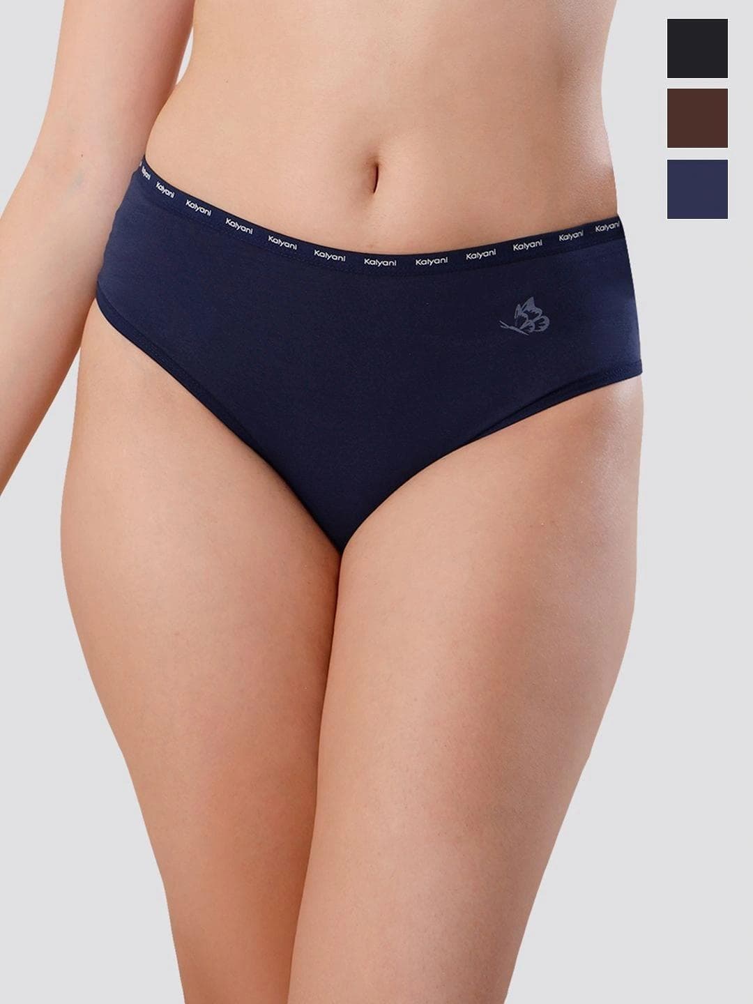 Kalyani Vami Women High Coverage Cotton Spandex Hipster Panties | Pack Of 3