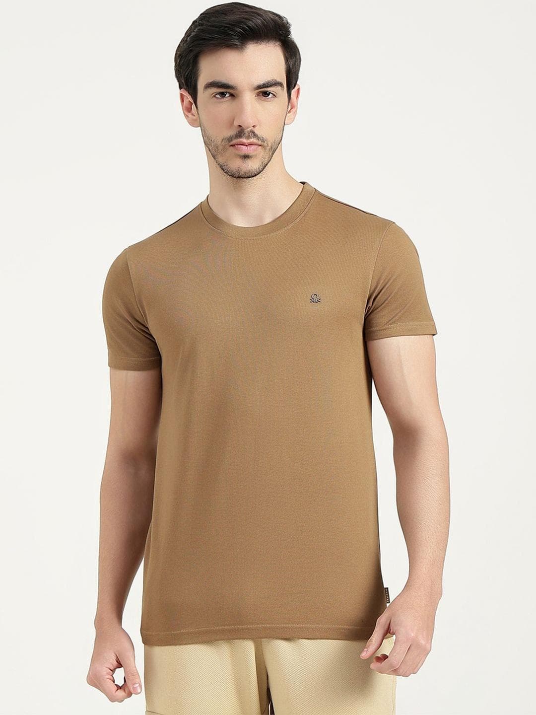 United Colors Of Benetton Men Pure Cotton T Shirt