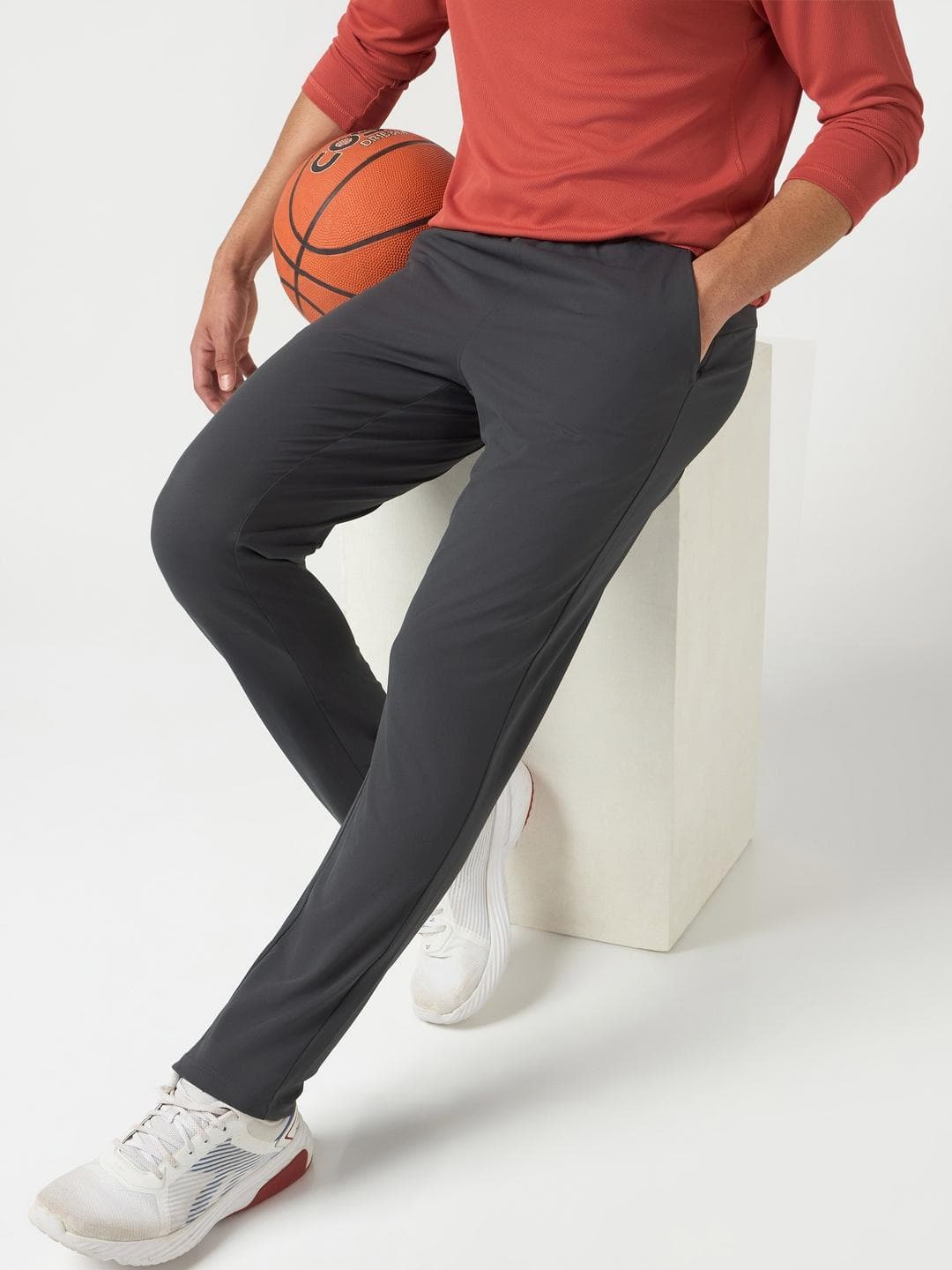 Technosport Men Relaxed Fit Brand Logo Training Track Pants