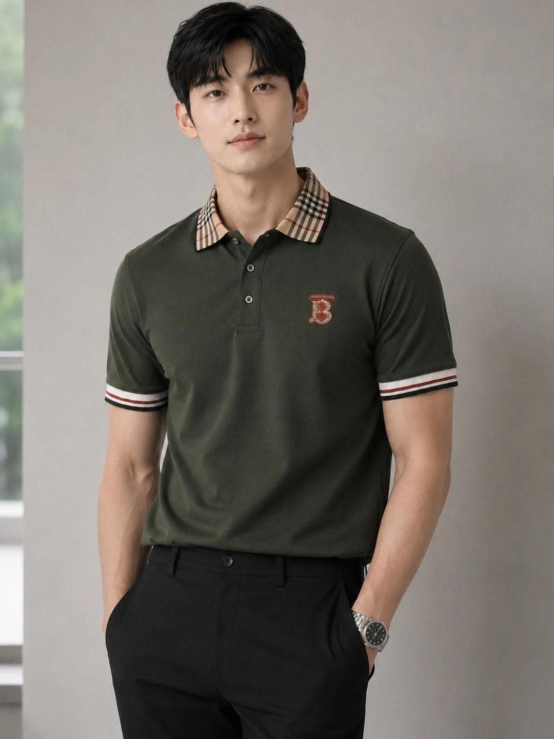 Mast & Harbour Men Brand Logo Polo Collar T Shirt