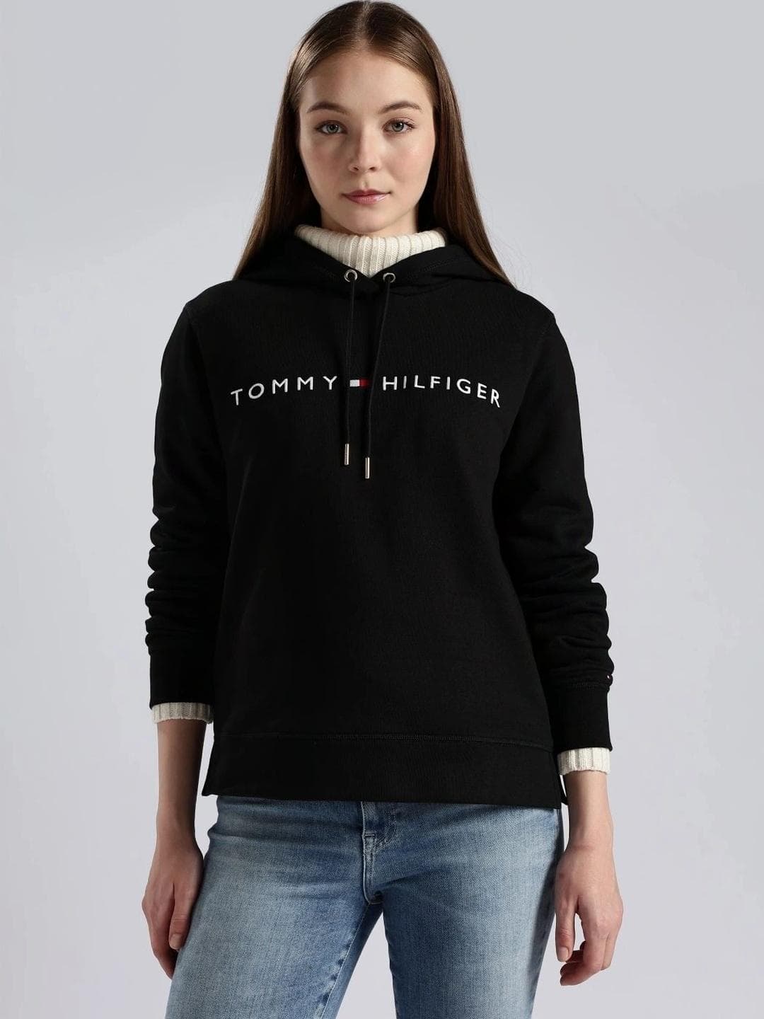 Tommy Hilfiger Women Printed Hooded Sweatshirt