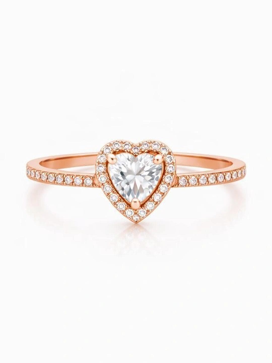 Plativer Women Crystals Finger Ring