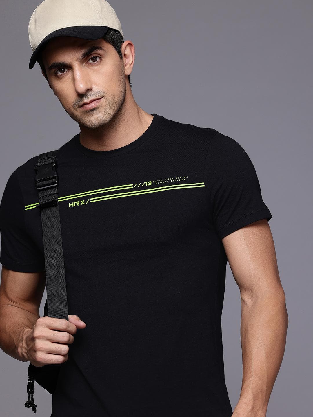 HRX By Hrithik Roshan Brand Logo Detail Pure Cotton T Shirt
