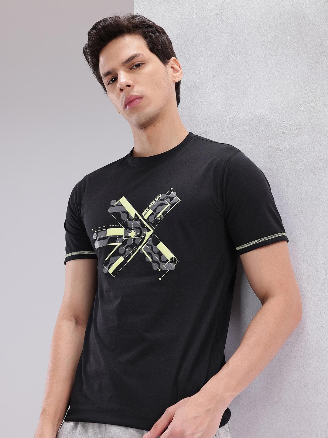 HRX By Hrithik Roshan Brand Logo Print Lifestyle T Shirt