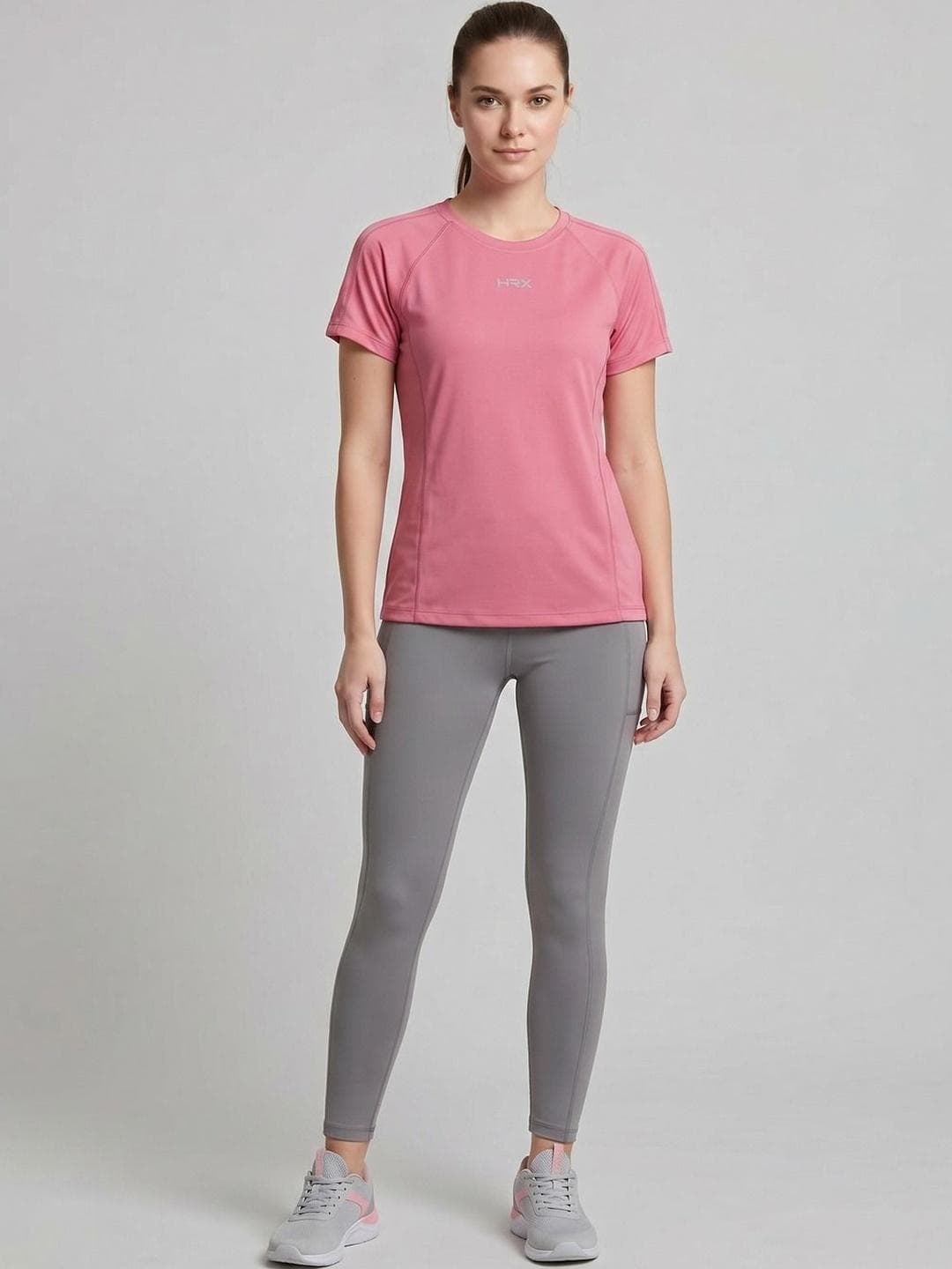 HRX By Hrithik Roshan Women Brand Logo T Shirt