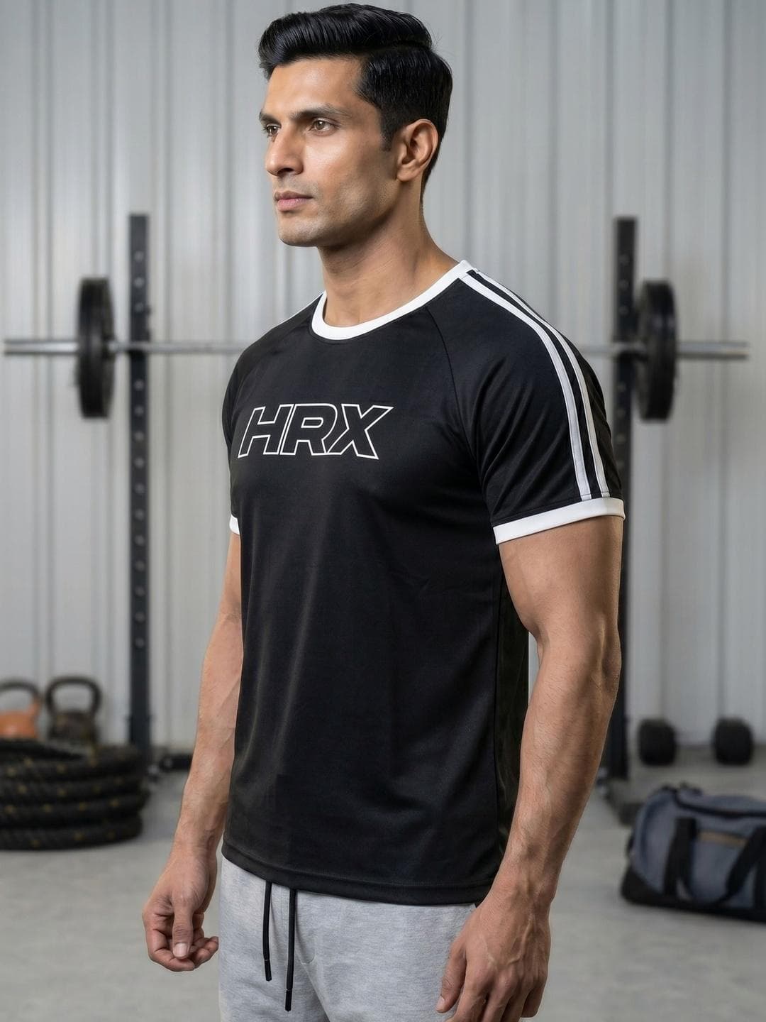 HRX By Hrithik Roshan Men Brand Logo Printed T Shirt