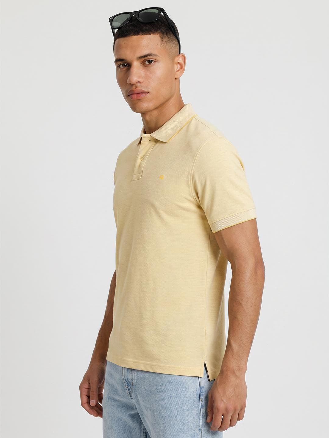 The Roadster Life Co. Knitted Polo Collar T Shirt