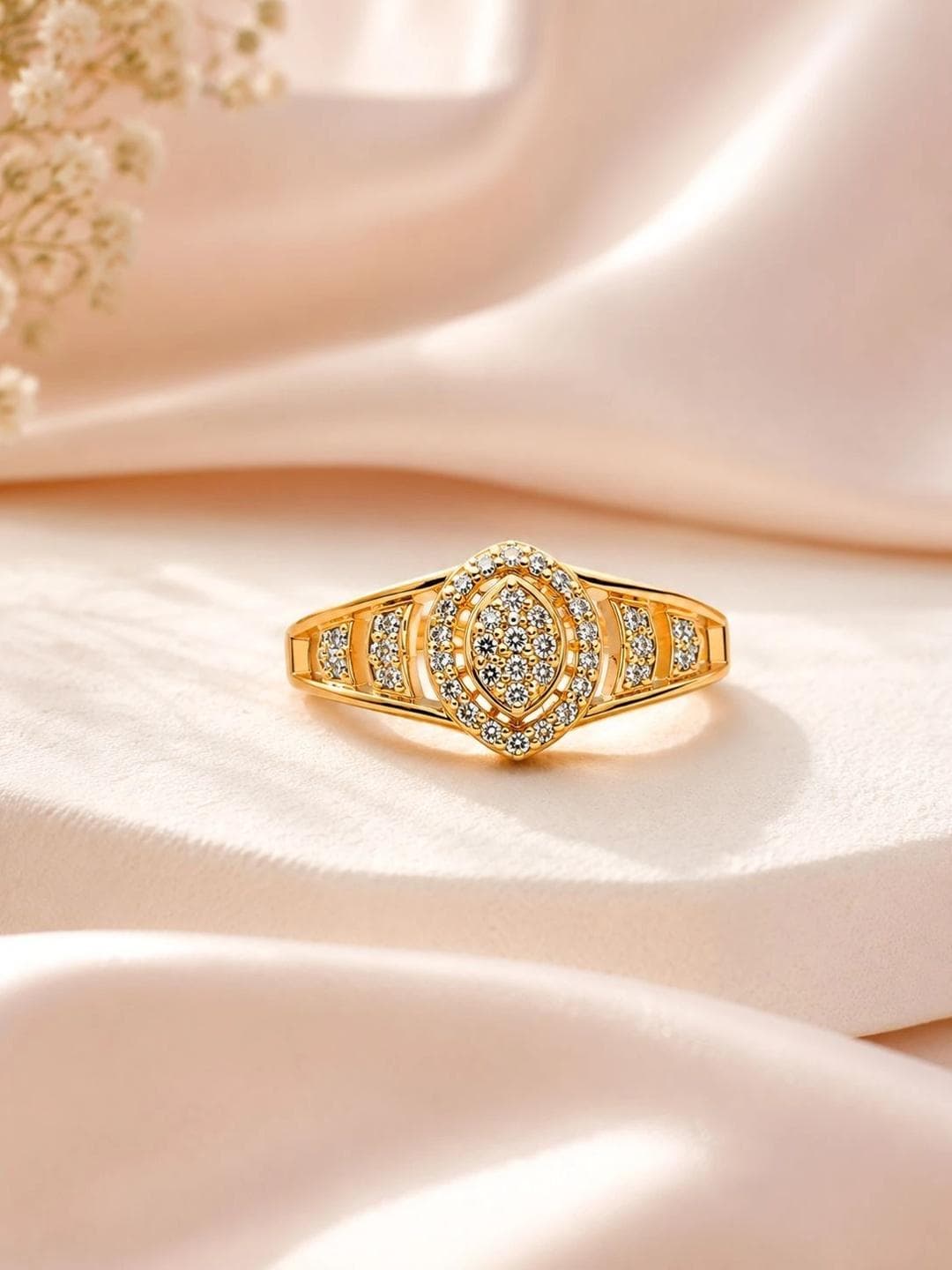 Zeraki Jewels Women Rose Gold Plated Finger Ring