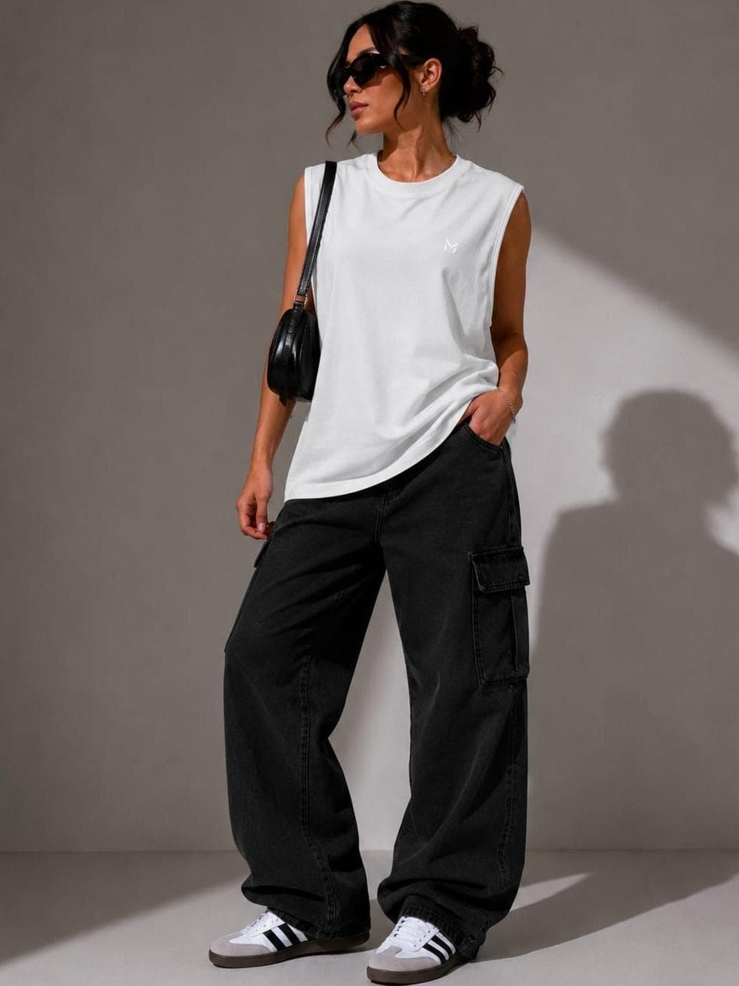 THE MODVUE Women Brand Logo Printed T Shirt