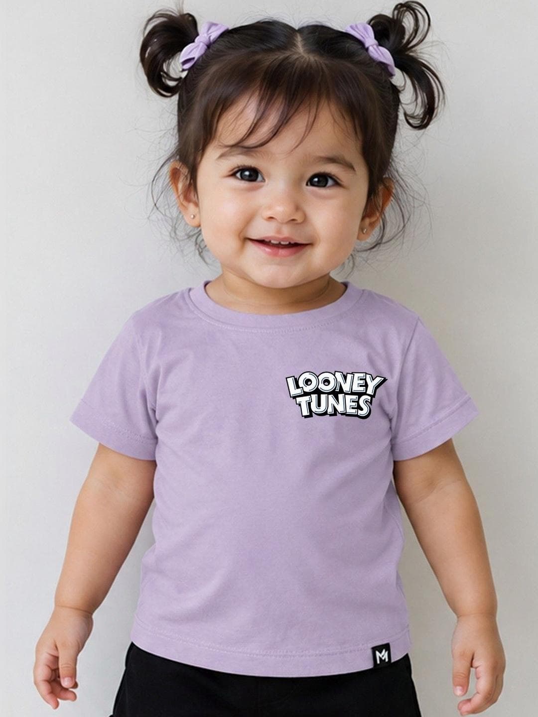 YK X Minute Mirth Kids Brand Logo Looney Tunes Printed T Shirt