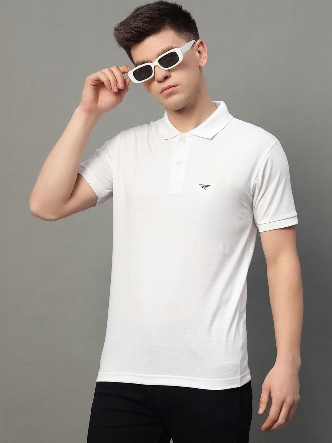 Kook N Keech Men Brand Logo Polo Collar T Shirt
