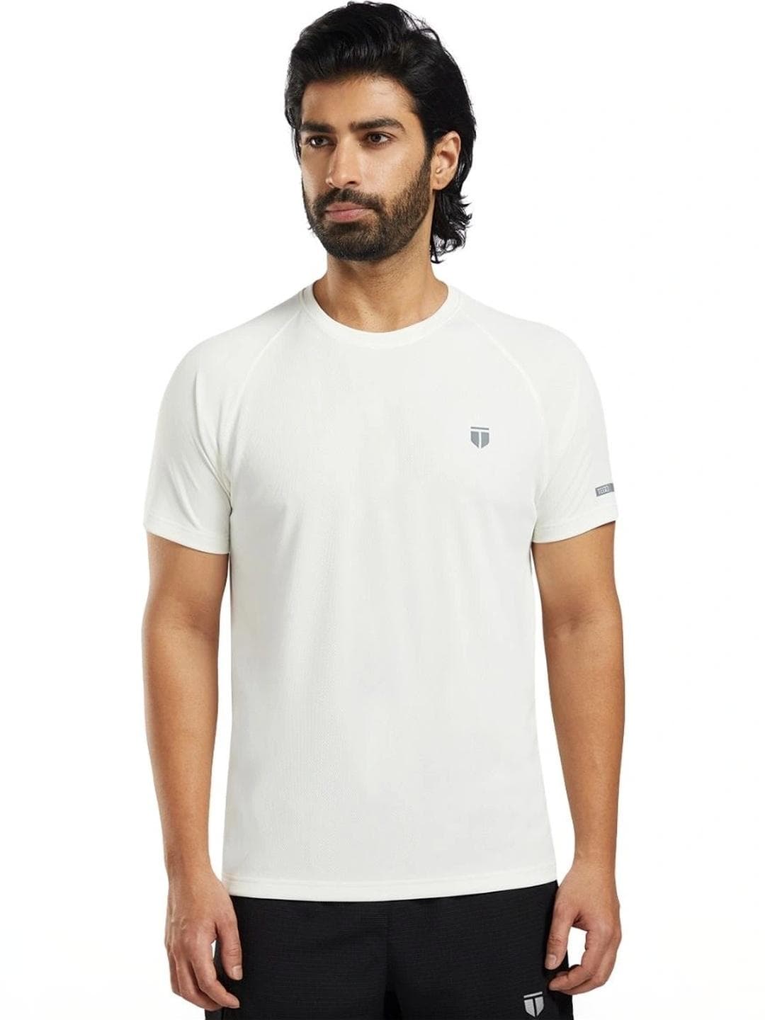 TEGO Men Brand Logo Moisture Wicking T Shirt
