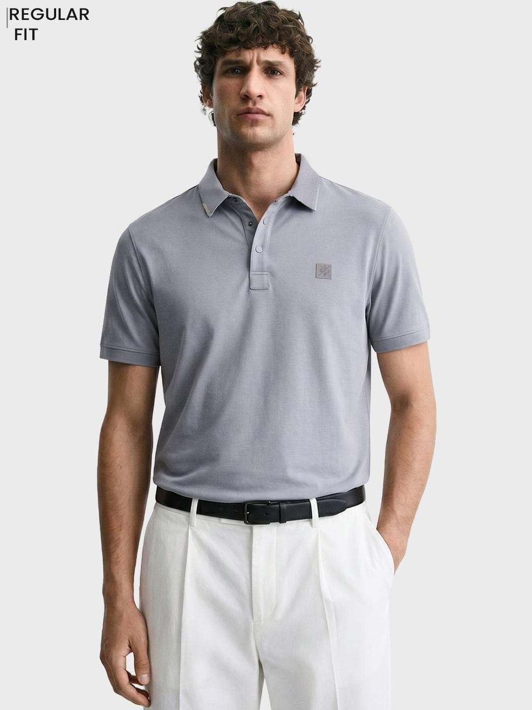 The Indian Garage Co Men Brand Logo Polo Collar T Shirt